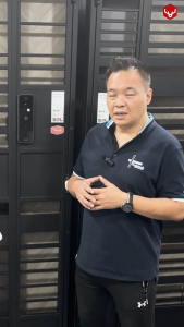 Lockin V3 Gate Digital Lock Ten in One Palm Vein Recognition 3D face Scanning Dual Fingerprint Card App - 2 Years Warranty Include Installation