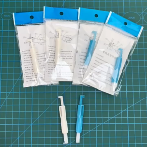 7.1 * 1 cm Alat Pemasuk Benang Ke Jarum Auto Needle Threader Insertion Plastik Alat Pasang Benang Mesin Jahit Biru