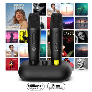Puremic K3 Karaoke Machine Free Forever millions MTV songs no ads Home Karaoke with 2 mics best Karaoke Machine for Philippine Market