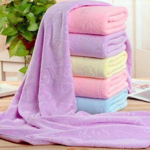 【JR】70x120cm Embossed Towels Quick Drying Towels Bath Towels Absorbent Soft And Comfortable Bathrobes Ultra-fine Fiber Towels