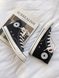 Classic High-Top Canvas Shoes for Men Breathable Fashionable Casual Board Shoes All-Match Summer Shoes Korean Style Flat Heel