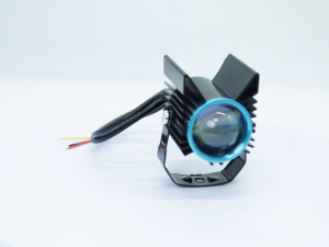Blue Devil Eye Lights Motorcycle Spotlights Mini Led Driving Light Modified Street Lights Waterproof With Strobe And High/Low Beams