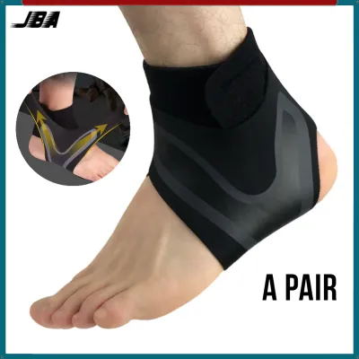 JBA Ankle Support Guard Set 2PCS Lightweight With Adjustable Pressure Elastic Belt Breathable Moisture Wicking Ankle Pads For Basketball Football Volleyball