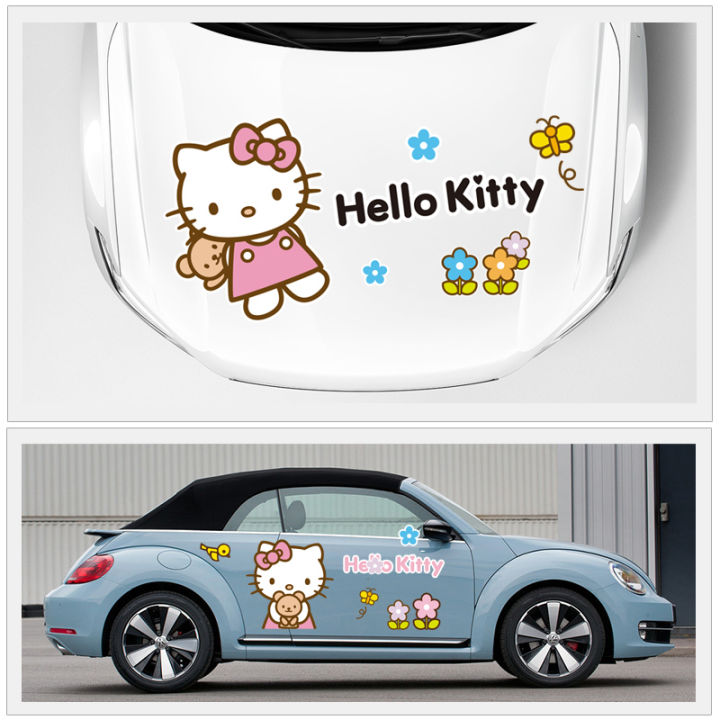 Hello Kitty Car Stickers Decals Full Car Body and Doors Scratch Cover