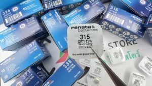 ถ่านนาฬิกา กระดุม Renata 315 / SR716SW Silver 1.55V Swiss made (ดีที่สุด) แบ่งขาย 1ก้อน