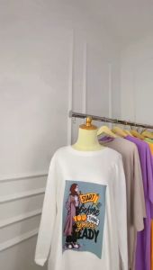 Midi Dress Terbaru 2023: Midi Dress Combed 24 S Sablon & Korean Style