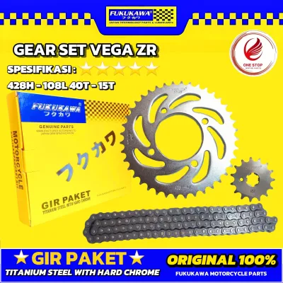 Gear Set Vega Zr Jupiter Z New 428H-108L 40T-15T Original Fukukawa
