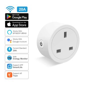 Smatrul 20A WiFi Smart Power Plug Mini Power Monitor Socket Smart Energy Insight Plug