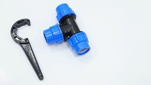1PCS PE Compression Fittings – 1/2" Elbow Tee Coupling Adapter & Plug for PE/PVC Pipes