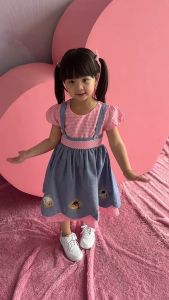 Two Mix - Baju Dress Anak Perempuan Lucu - Outfit OOTD Anak Cewek 1 2 3 4 5 6 7 8 9 10 11 12 Tahun 4187b