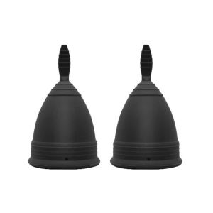 Cốc Nguyệt San Dùng Lại Được Chất Liệu Silicon Y Tế Màu Đen Dành Cho Vệ Sinh Phụ Nữ - Nâng Cấp Độ Thoải Mái Và Độ Bền