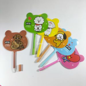 12pcs PULPEN KIPAS KARAKTER pen kipas mainan kipas + pulpen