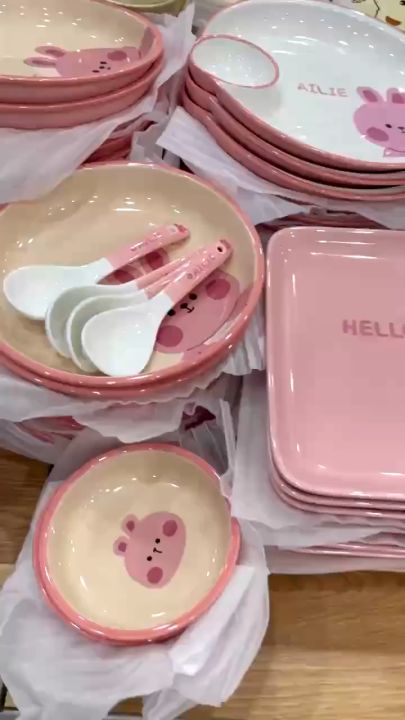 Bát Đĩa Gốm Sứ Decor, Bát Ăn Cơm, Bát Ăn Chè, Chén Dĩa Dễ Thương Bộ Bát ...