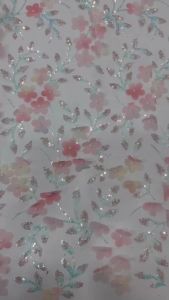 Green Luxury African Applique 3D Flower Lace Fabric High Quality French Mesh Net Embroider Tulle Lace Fabric for Sew Dress M82-1