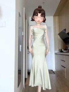 LU CHER ชุดหางปลาวันเกิดฝรั่งเศส | ใบบัวมูมกระโปรง | หางปลา เสื้อคู่กระโปรง