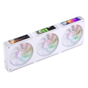 JONSBO | JONSBO ZC-360 Computer Case Fan 3.38-inch Continuous Screen Magnetic suction ARGB Quiet Cooling Fan Double ball bearings
