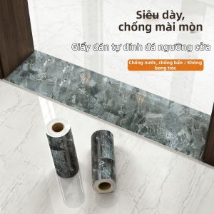 XIANXIANWUFANG | Waterproof Wear-Resistant Self-Adhesive Marble Imitation Door Sill Stickers