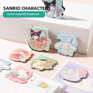 Cute Magnetic Bookmarks Epise Dog Kuroko Mi Kitty Cat Student Practical Girl Heart Cartoon Fine Stationery Book Clips