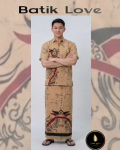 Batik Shirt & Sarong Kit  Copper 017| Lanka Styles