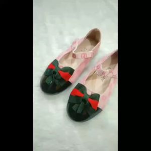 (LOLI-JKT) SP-969 SEPATU ANAK BAGUS PINK COKLAT MOTIF GD 21-35