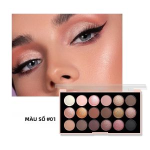 Bảng Phấn Mắt 18 Màu Đa Hiệu Ứng Lấp Lánh Ngọc Trai Lì Nhũ Tông Màu Đất Lâu Trôi Hiệu Suất Cao Chống Nước
