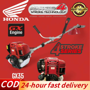 【Ready stock 】Import JapanHONDA GX-35 lawn mower gasoline 4-stroke grass cutter gasoline heavy duty with Big Frame 58CC