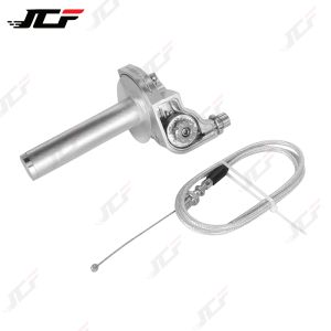 7/822mm Motorcycles Accelerator Handlebar Throttle Visible Twist Grip CNC Aluminum Universal For Dirt Pit Bike ATV Colorful