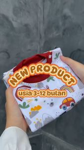 Baju Anak Bayi Lengan Pendek Celana Panjang Kancing Pundak Sehari-Hari / Set Bayi Karakter Mountcar / Allsize Usia 3-12 Bulan / Setelan Bayi Laki Laki & Perempuan Almeera Baby and Kids