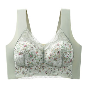 YUNASHA | Slimming Thin Bralette with Side Support and Anti-sagging Lace Backless Bra