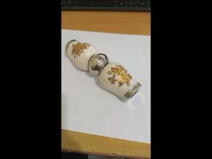 Bandul Bunga Keramik Putih 3/4 Inci