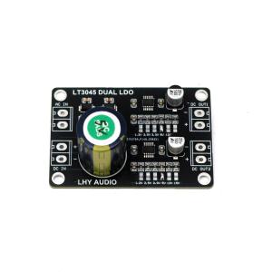 Dual LT3045 Single Power Supply Linear Voltage Regulator Module 1.2V 2.5V 3.3V 5V 9V 12V 15V DC RF Low Noise Hi-Fi DAC/ADC Audio