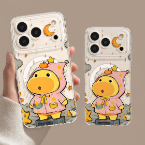 YOUSIDUN |  thích hợp cho ốp điện thoại di động iphone18pro Apple 17 từ tính trong suốt 16 áo mưa dễ thương Lulu 15pro chống rơi trọn gói 14 có chân đế 13max ốp mềm