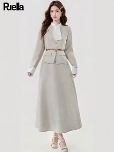 puella | Autumn New Style Elegant Thick Short Jacket and Skirt Two-Piece Set