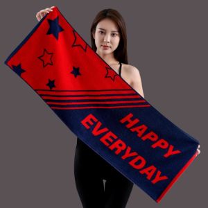 Khăn Thể Thao Bằng Cotton Nguyên Chất Thấm Mồ Hôi Nhanh Khô Cho Phòng Tập Gym Cầu Lông Bóng Rổ Bơi Nam Nữ Dài Hơn