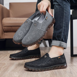 DTNOW Canvas Shoes Men Summer Classic Loafers Men Casual Shoes Breathable Walking Flat Men Sneakers