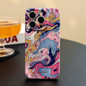 Colorful Marble Swirl For iPhone 17 16 15 14 13 12 Pro Max Slim Shockproof Cover for iPhone Air Case Blank