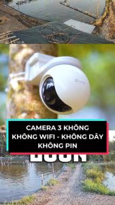 Camera Pin Sạc Ngoài Trời Dùng Sim 4G EB8 EVZIZ 2K Quay 360 độ Có Màu Ban Đêm