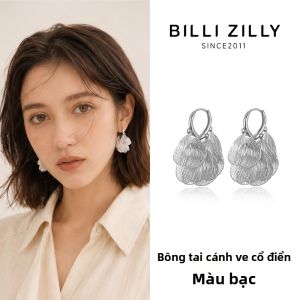 BILLI ZILLY | Nhẫn Tai Dạng Rỗng Hình Bướm Đính Phay