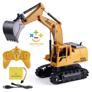 Mainan Anak-anak Remote Control Paduan Model Kendaraan Rekayasa Remote Control Kombinasi Mainan Excavator