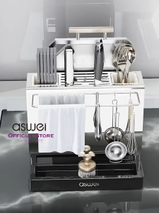 ASWEI A154SNH Knife and Chopsticks rack -Rak Pisau Magnetik Gantungan Pisau Sumpiy Multifungsi