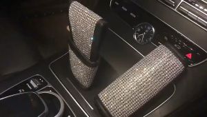 Cover Persneling Mobil Matic Universal Diamond Sarung Persneling Mobil Manual Crystal Tutup Rem Tangan Mobil Bling Kristal