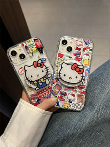 เคสโทรศัพท์แมว KT Snacks Magnetic Acrylic iPhone 17 pro Max 14 15 pro 12 pro Cute 11 Soft Edge 16 pro Hard Shell ดีไซน์น่ารัก