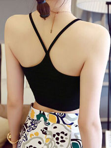 เสื้อกั๊กคอตตอนสั้นเซ็กซี่สำหรับผู้หญิง ทรงเข้ารูป ใส่ด้านใน ใส่ลำลอง ใส่ไปทำงาน ใส่ไปออกกำลังกาย ใส่ไปเที่ยว ใส่ไปเดินทาง ใส่ไปทำโยคะ ใส่ไปปั่นจักรยาน