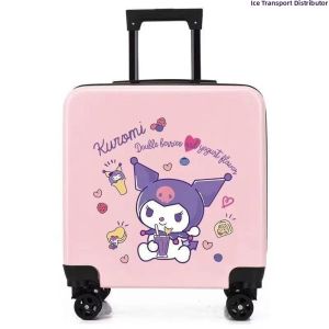 18-Inch Childrens Travel Suitcase Cartoon Pullman Carry-On Box with Riding Feature Fashionable ABS+PC Material for Boys And Girls