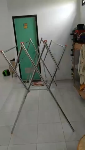 BINA KARYA JEMURAN BAJU / JEMURAN LIPAT STAINLESS STEEL 140 cm.100% PRODUK ORI JEMURAN JUMBO JEMURAN BESI KUAT DAN KOKOH NEW PRODUK!!!