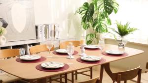1/2/6PCS Black Round Placemats Set Luxury Shaped Fuax Leather PU Coffe Table Mat Cafe Pad Christmas Decor Kitchen Accessories