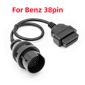 OBD2 Adapter For Benz 38Pin Car Cable Connector For Mercedes 38Pin to 16pin Diagnostic Cable OBD2 Adapter Scanner Cable