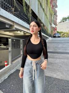 SM COLLECTIONN TOP ELYY LONGSLEVEE SHIRT BLOUSE ATASAN WANITA
