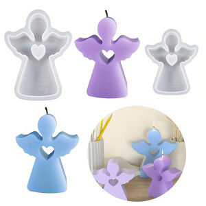 1/2PCS Angel Scented candle silicone mold DIY 3D love Angel resin decorative mold suitable for DIY handicrafts handmade gifts