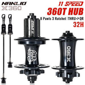 Nanlio | NanLio X360 Bicycle Hubs 8 Pawl 3 Tooth 360T Noise Hub 32 Hole Sealed Bearings Lubricated Bike Wheel Hub HG 8 9 10 11 Speed